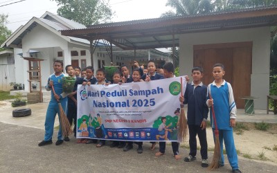 SMP Negeri 2 Kandis turut memperingati Hari Peduli Sampah Nasional (HPSN)